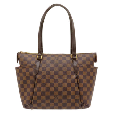 ルイヴィトン LOUIS VUITTON トータリーPM N41282 ダミエエベヌ ダミエキャンバス トートバッグ ゴールド金具 ショルダー 肩掛け 茶