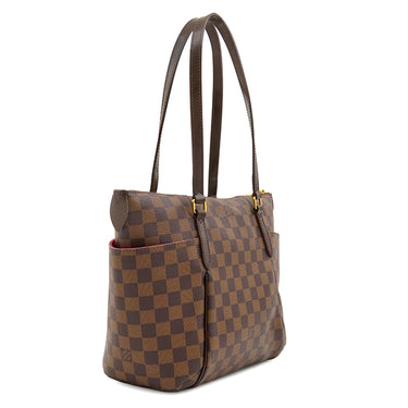 ルイヴィトン LOUIS VUITTON トータリーPM N41282 ダミエエベヌ ダミエキャンバス トートバッグ ゴールド金具 ショルダー 肩掛け 茶