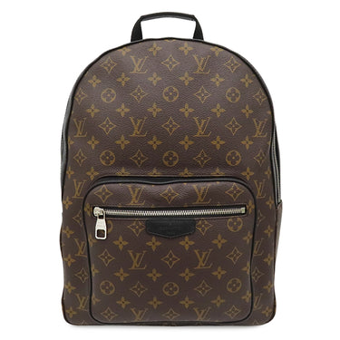 ルイヴィトン LOUIS VUITTON ジョッシュ M41530 モノグラムマカサー モノグラムマカサー リュック・デイパック シルバー金具 黒 バックパック