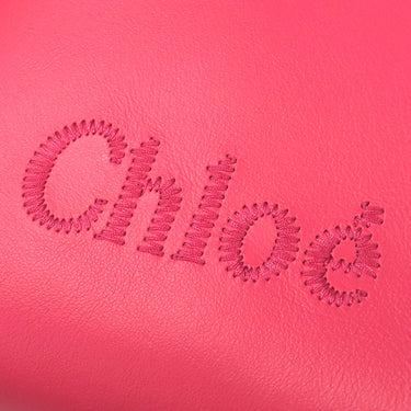 クロエ Chloe センス マイクロトート CHC23UP873I106X9 ロージーチェリー レザー 2WAYバッグ ゴールド金具 ロゴ 刺繍 ショルダー