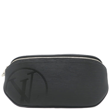ルイヴィトン LOUIS VUITTON バムバッグ LV サークル M53300 ブラック エピレザー ボディバッグ シルバー金具 黒 ショルダー