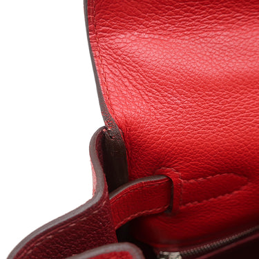 エルメス HERMES ケリー28 内縫い ヴェルソ ルージュグレナ×ルージュクー エバーカラー 2WAYバッグ シルバー金具 ハンドバッグ ショルダー