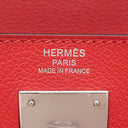 エルメス HERMES ケリー28 内縫い ヴェルソ ルージュグレナ×ルージュクー エバーカラー 2WAYバッグ シルバー金具 ハンドバッグ ショルダー