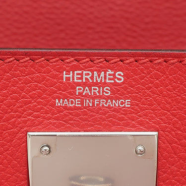 エルメス HERMES ケリー28 内縫い ヴェルソ ルージュグレナ×ルージュクー エバーカラー 2WAYバッグ シルバー金具 ハンドバッグ ショルダー