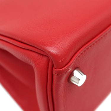 エルメス HERMES ケリー28 内縫い ヴェルソ ルージュグレナ×ルージュクー エバーカラー 2WAYバッグ シルバー金具 ハンドバッグ ショルダー