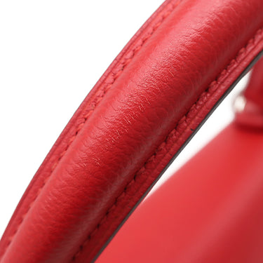 エルメス HERMES ケリー28 内縫い ヴェルソ ルージュグレナ×ルージュクー エバーカラー 2WAYバッグ シルバー金具 ハンドバッグ ショルダー