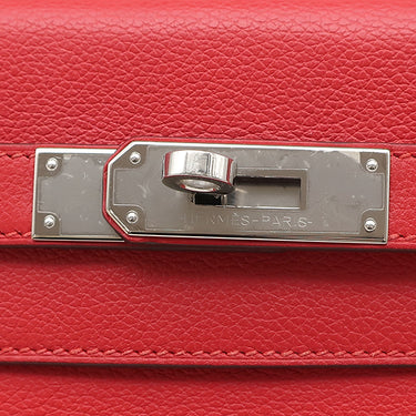 エルメス HERMES ケリー28 内縫い ヴェルソ ルージュグレナ×ルージュクー エバーカラー 2WAYバッグ シルバー金具 ハンドバッグ ショルダー