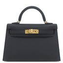 エルメス HERMES ミニケリードゥ 外縫い ブラック ヴォーエプソン 2WAYバッグ ゴールド金具 新品 未使用 黒 ショルダー 2026年製