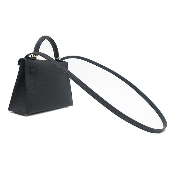 エルメス HERMES ミニケリードゥ 外縫い ブラック ヴォーエプソン 2WAY
