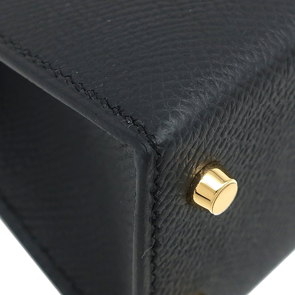 エルメス HERMES ミニケリードゥ 外縫い ブラック ヴォーエプソン 2WAY