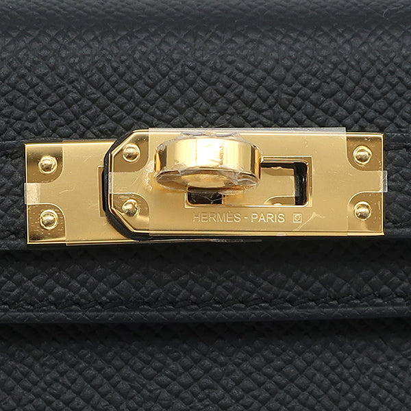 エルメス HERMES ミニケリードゥ 外縫い ブラック ヴォーエプソン 2WAY