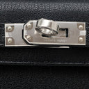 エルメス HERMES ミニケリードゥ タッチ 外縫い ブラック×オンブレ リザード シェーブルシャムキラ 2WAYバッグ シルバー金具 新品 未使用 黒 2025年製