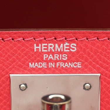 エルメス HERMES ケリー28 内縫い ブーケンビリア ヴォーエプソン 2WAYバッグ シルバー金具 ピンク