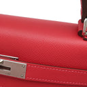 エルメス HERMES ケリー28 内縫い ブーケンビリア ヴォーエプソン 2WAYバッグ シルバー金具 ピンク