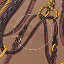 エルメス HERMES シルキーシティMM ブラウン系 シルク スイフト ショルダーバッグ ゴールド金具 【BRIDES DE GALA/ブリッドドゥガラ】　