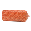 ゴヤール GOYARD サンルイPM オレンジ PVCコーティングキャンバス ゴヤールディンキャンバス シュヴロッシュカーフスキン トートバッグ シルバー金具 リバーシブル ヘリンボーン