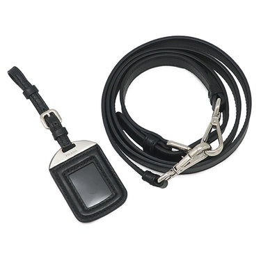 プラダ PRADA メタルロゴ トート NERO ナイロン レザー 2WAYバッグ シルバー金具 ショルダー 黒