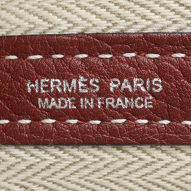 エルメス HERMES ガーデンパーティーTPM ルージュアッシュ ネゴンダ トートバッグ シルバー金具 赤 ボルドー オールレザー