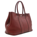 エルメス HERMES ガーデンパーティーTPM ルージュアッシュ ネゴンダ トートバッグ シルバー金具 赤 ボルドー オールレザー