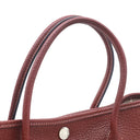 エルメス HERMES ガーデンパーティーTPM ルージュアッシュ ネゴンダ トートバッグ シルバー金具 赤 ボルドー オールレザー