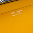 ゴヤール GOYARD ミノディエール トランクバッグ MINA08PMLTY12CL12P ネイビーブルー キャンバス ゴヤールディンキャンバス クラムシーカウハイド ショルダーバッグ シルバー金具 紺 茶 白 杉綾模様