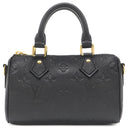 ルイヴィトン LOUIS VUITTON ナノ スピーディ M82450 ブラック モノグラムアンプラント 2WAYバッグ ゴールド金具 ハンドバッグ ショルダー