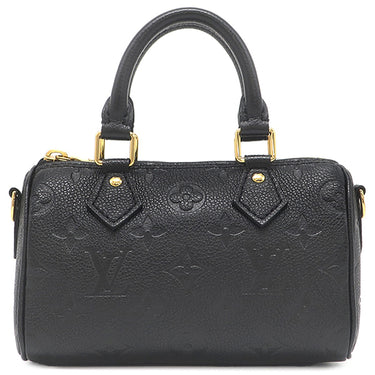 ルイヴィトン LOUIS VUITTON ナノ スピーディ M82450 ブラック モノグラムアンプラント 2WAYバッグ ゴールド金具 ハンドバッグ ショルダー