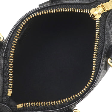 ルイヴィトン LOUIS VUITTON ナノ スピーディ M82450 ブラック モノグラムアンプラント 2WAYバッグ ゴールド金具 ハンドバッグ ショルダー