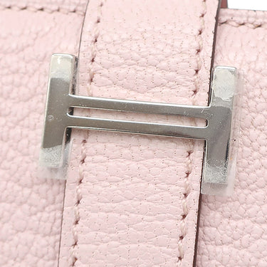 エルメス HERMES ベアンスフレ モーヴペール シェブルミゾル 長財布 シルバー金具 ピンク 2025年製