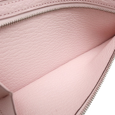 エルメス HERMES ベアンスフレ モーヴペール シェブルミゾル 長財布 シルバー金具 ピンク 2025年製