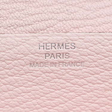 エルメス HERMES ベアンスフレ モーヴペール シェブルミゾル 長財布 シルバー金具 ピンク 2025年製