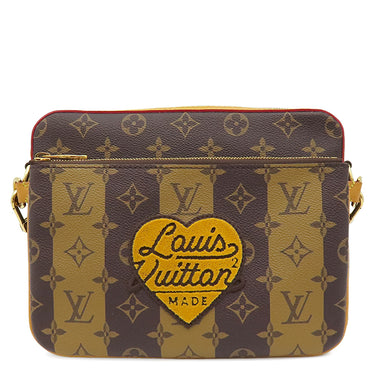 ルイヴィトン LOUIS VUITTON トリオ メッセンジャー M45965 モノグラム ストライプ モノグラムキャンバス モノグラムストライプキャンバス ショルダーバッグ ゴールド金具 NIGOコラボ