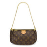 ルイヴィトン LOUIS VUITTON ミュルティ ポシェット アクセソワール M44813 カーキ モノグラムキャンバス ショルダーバッグ ゴールド金具 ポーチ