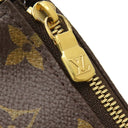 ルイヴィトン LOUIS VUITTON ミュルティ ポシェット アクセソワール M44813 カーキ モノグラムキャンバス ショルダーバッグ ゴールド金具 ポーチ