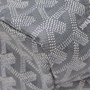 ゴヤール GOYARD サンルイPM グレー PVCコーティングキャンバス ゴヤールディンキャンバス シュヴロッシュカーフスキン トートバッグ シルバー金具 リバーシブル ヘリンボーン