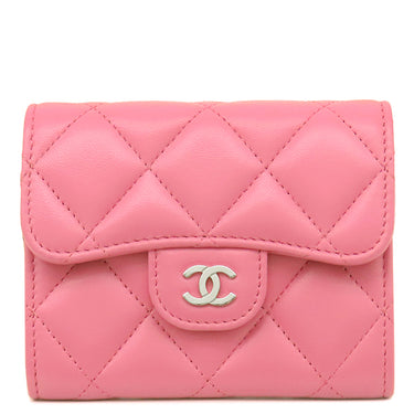 シャネル CHANEL ミニ チェーンクラッチ AP0238 ピンク ラムスキン チェーンウォレット シルバー金具 ココマーク