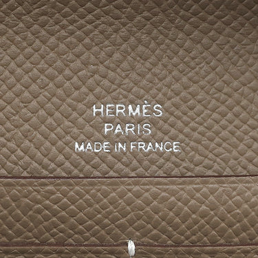 エルメス HERMES マイヨン トゥーゴー エトゥープ ヴォーエプソン 長財布 シルバー金具 新品 未使用 ウォレットバッグ グレージュ