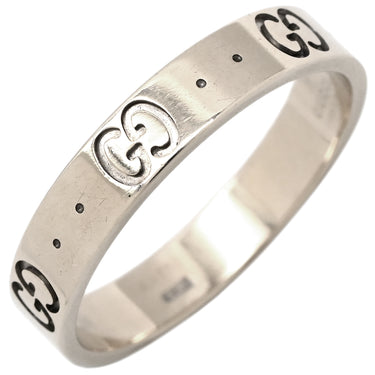 グッチ GUCCI アイコン ホワイトゴールド K18WG #19 リング 指輪 ICON 18K K18 WG 18号