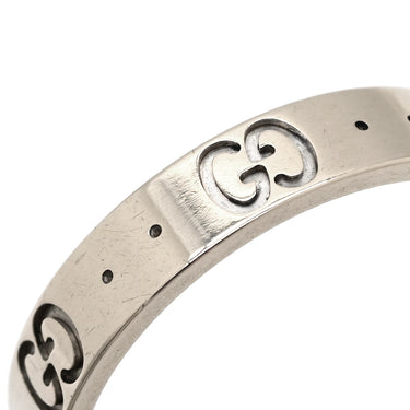 グッチ GUCCI アイコン ホワイトゴールド K18WG #19 リング 指輪 ICON 18K K18 WG 18号
