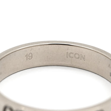 グッチ GUCCI アイコン ホワイトゴールド K18WG #19 リング 指輪 ICON 18K K18 WG 18号