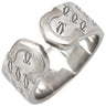 カルティエ Cartier C2リング 2000年クリスマス限定 ホワイトゴールド K18WG #50(JP10) リング 指輪 Cドゥ 2C 750WG 18K 18金 9.5号