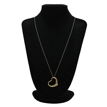 ティファニー Tiffany & Co オープンハート 36mm イエローゴールド K18YG ネックレス T＆Co. 18K 18金 750 YG エルサペレッティ ロング ラージ