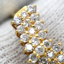 ノンブランド NON BRAND ダイヤモンド 0.50ct デザインリング イエローゴールド K18YG ダイヤモンド リング 指輪 18K 750 YG V字 Vライン ラウンドブリリアント 14号