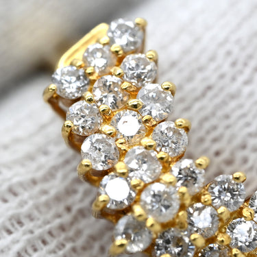 ノンブランド NON BRAND ダイヤモンド 0.50ct デザインリング イエローゴールド K18YG ダイヤモンド リング 指輪 18K 750 YG V字 Vライン ラウンドブリリアント 14号