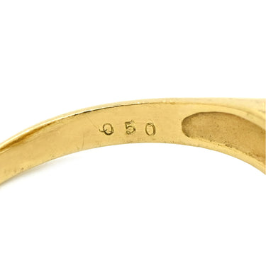 ノンブランド NON BRAND ダイヤモンド 0.50ct デザインリング イエローゴールド K18YG ダイヤモンド リング 指輪 18K 750 YG V字 Vライン ラウンドブリリアント 14号