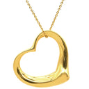 ティファニー Tiffany & Co オープンハート 27.5mm イエローゴールド K18YG ネックレス T＆Co. 18K 18金 750 YG エルサペレッティ