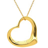 ティファニー Tiffany & Co オープンハート 27.5mm イエローゴールド K18YG ネックレス T＆Co. 18K 18金 750 YG エルサペレッティ