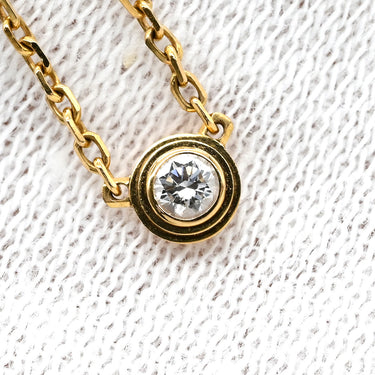 カルティエ Cartier ダムール XS B7224516 ピンクゴールド ダイヤモンド K18PG ネックレス ミニモデル 1P 一粒 750 PG
