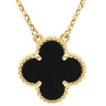 ヴァンクリーフアーペル Van Cleef & Arpels ヴィンテージ アルハンブラ ペンダント VCARA45800 ブラック×イエローゴールド K18YG オニキス ネックレス Au750 18K 黒 オニキス
