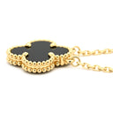 ヴァンクリーフアーペル Van Cleef & Arpels ヴィンテージ アルハンブラ ペンダント VCARA45800 ブラック×イエローゴールド K18YG オニキス ネックレス Au750 18K 黒 オニキス
